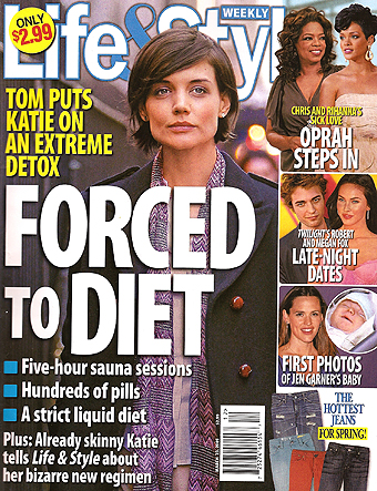 Illustration for article titled This Week In Tabloids: Shiloh & Suri Forced To Be Friends; Katie Forced To Diet